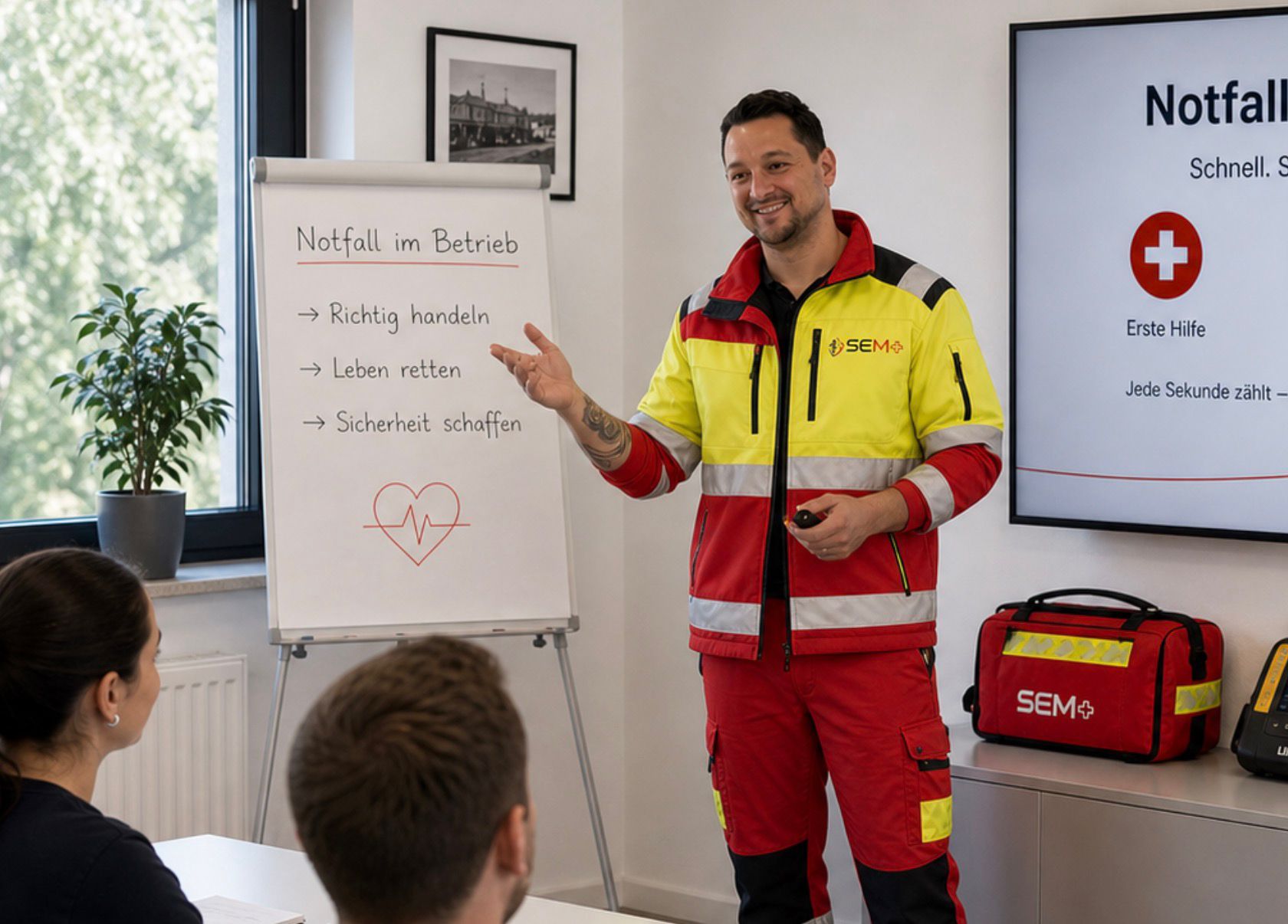 SEM+ Unterricht in Rettungsdienstkleidung
